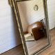 Authentic Antique Mercury Mirror with Parcloses and Ears – Golden Patina
