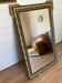 Authentic Antique Mercury Mirror with Parcloses and Ears – Golden Patina