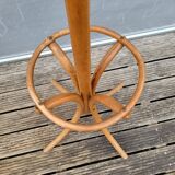 Parrot curved wood coat rack