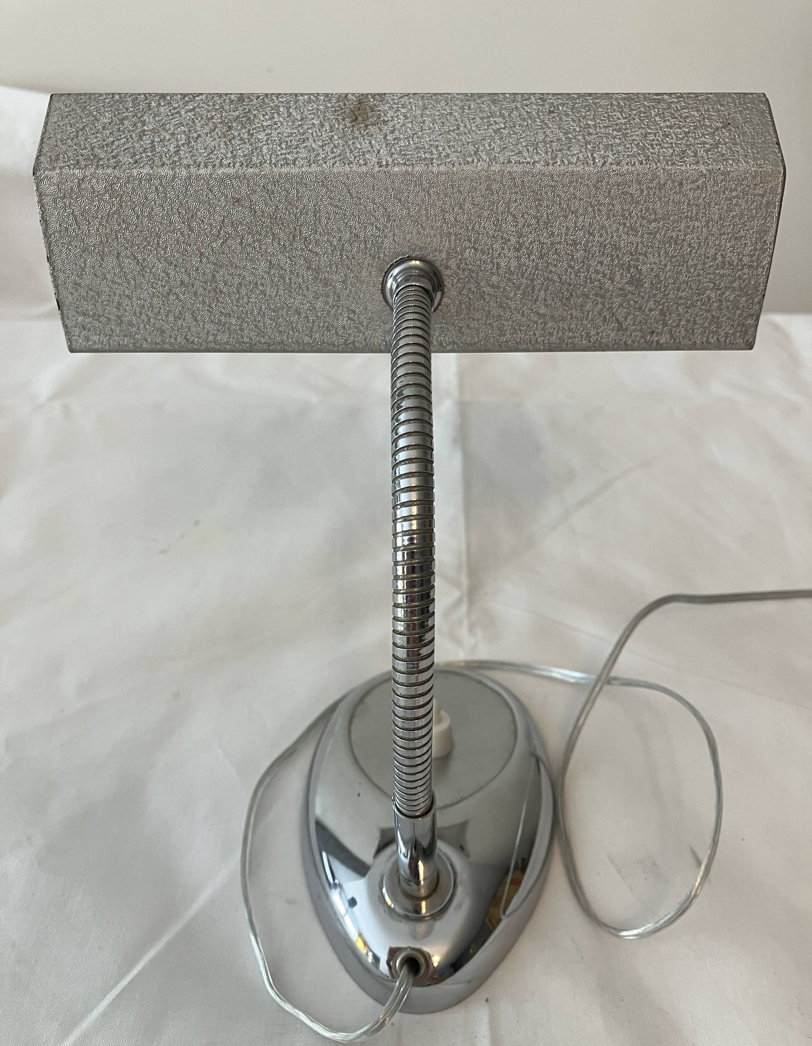 Lampe de bureau acier et chrome années 60