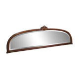 Huge Louis XVI style half-moon mirror in mahogany circa 1850