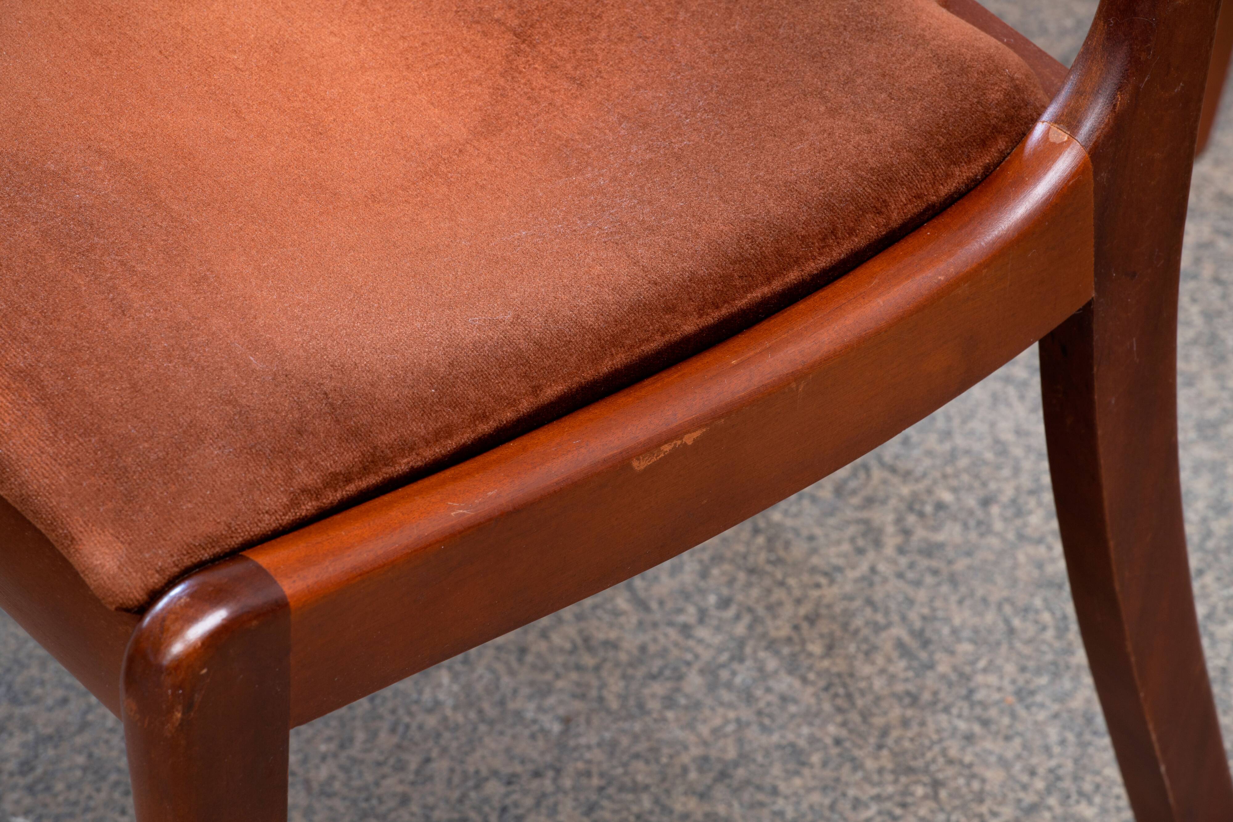 Series of 6 scandinavian chairs