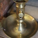 Cellar rat brass push-button candle holder
