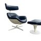 Auckland lounge chair and ottoman by Jean Marie Massaud for Cassina