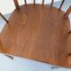 Vintage wooden armchair Baumann model Éventail from the 1960s.