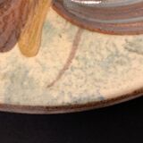 Glazed ceramic dish Puigdemont poisson, 1960