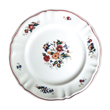Ancien plat rond Sarreguemines Marly