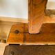 Ensemble de 5 chaises en bois, travail artisanal