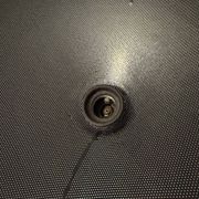 Suspension en métal micro-perforé, années 60