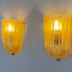 Pair of sconces, Murano glass, by Barovier & Toso, Italy, 1970s