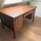 Antique desk Anbess oak secretaris vintage