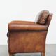 Fauteuil en cuir de mouton de style anglais