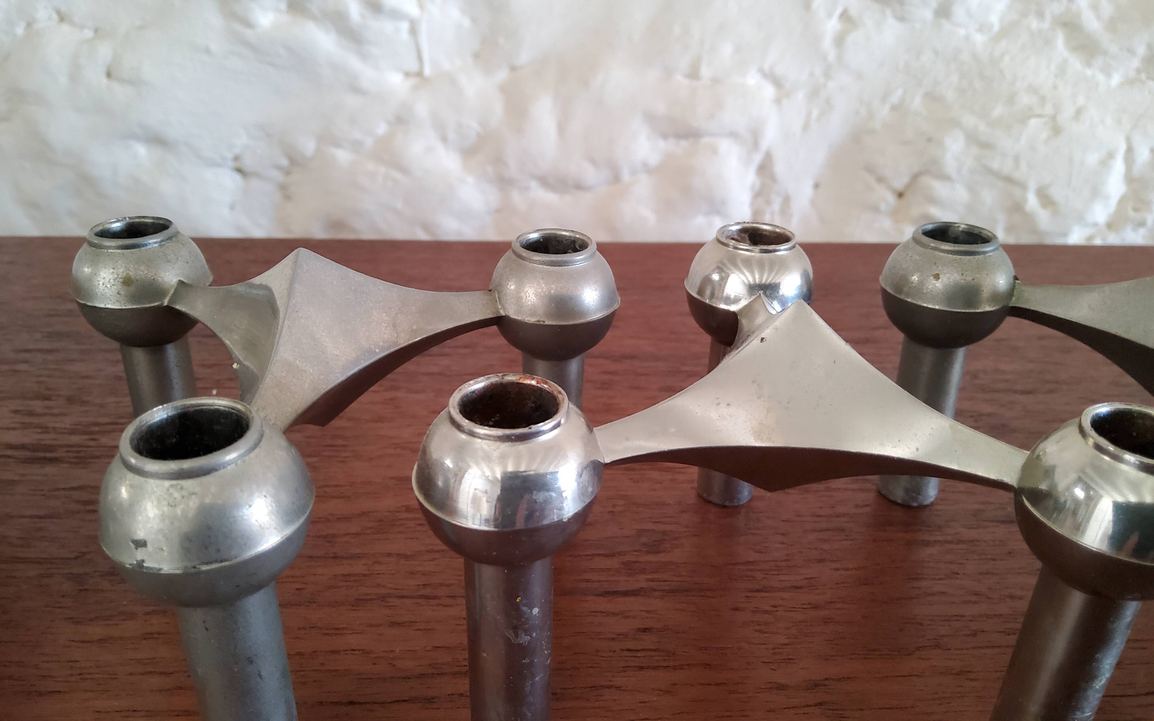 Nagel 1970 modular candle holders and cups