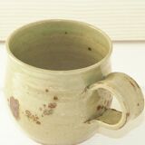 Cup glazed sandstone pottery Baumlin vintage year 70