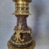 Authentic old large oil lamp