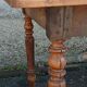 Farm table, turned wooden legs