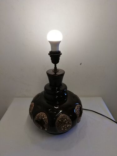 Pied de lampe de sol en céramique vintage