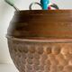 Planter by Villedieu copper vintage patina