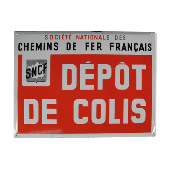S.n.c.f. old enamelled plate parcel depot french railways