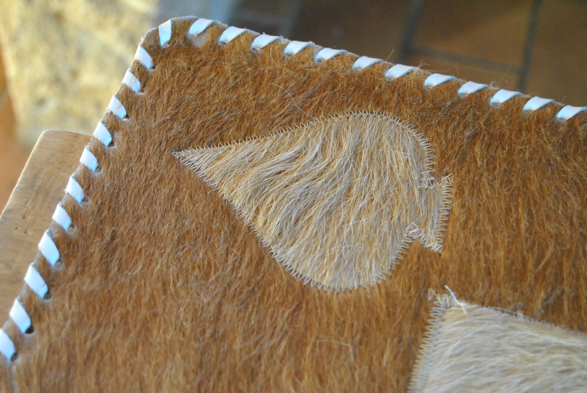 60s Cowhide Card Game Mat