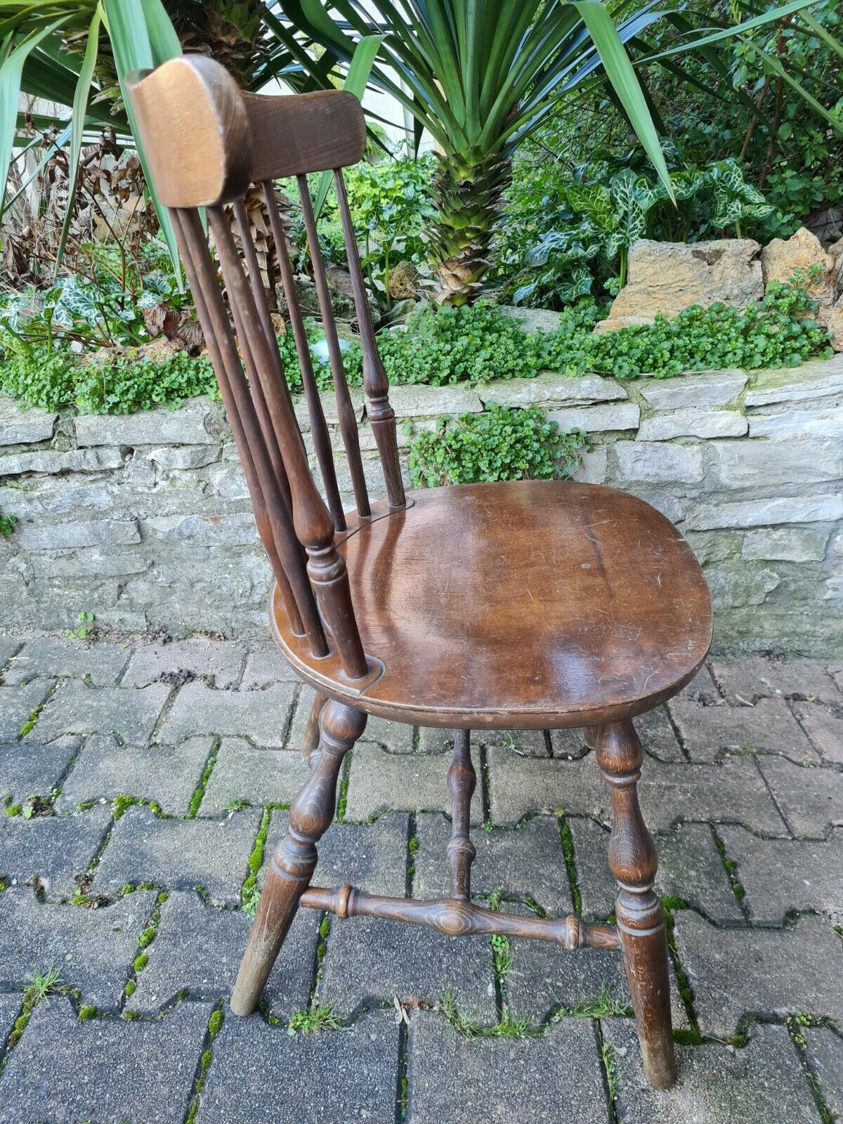 Large format chair turned wood