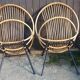 Salon en rotin vintage