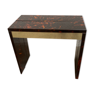 Plexi table imitation turtle scale