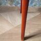 Rare - Set of 4 Louis Philippe/restoration style chairs with medallion - Colour blue / cherry wood
