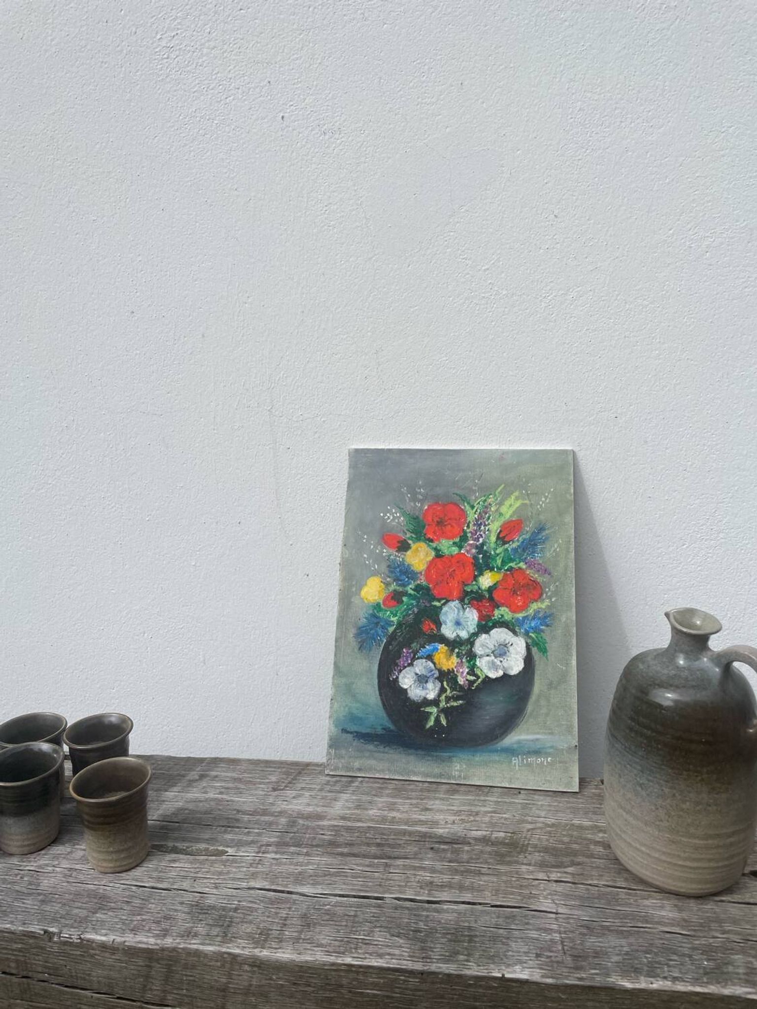 Flower bouquet painting