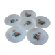 Set of 6 flat plates Arcopal 70s