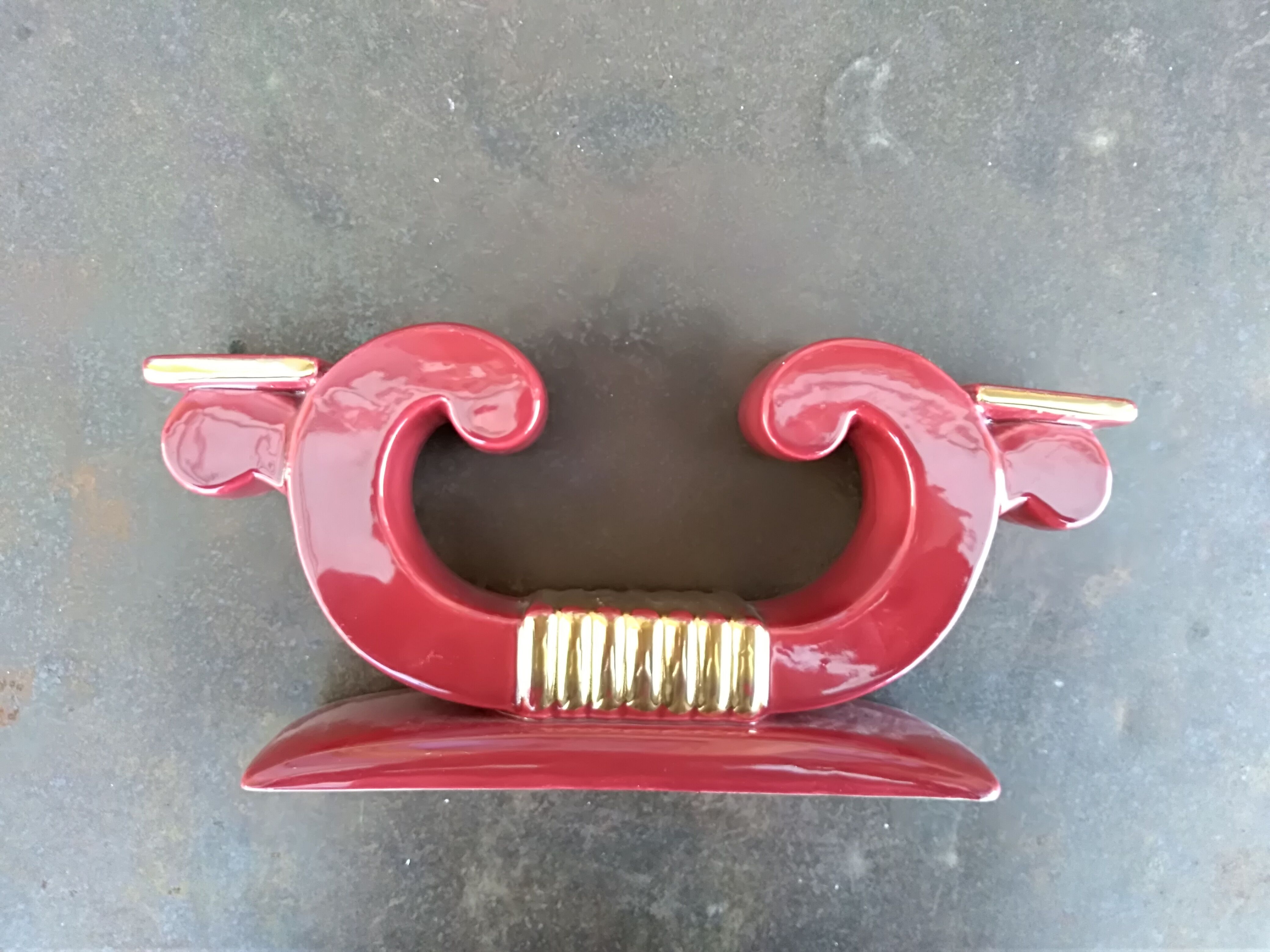 pair of ceramic candle holders 50s