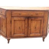 Ancient Venetian grand buffet from the 18th century in solid cherry wood.