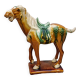 Cheval chinois vintage de style dynastie Tang des années 1970