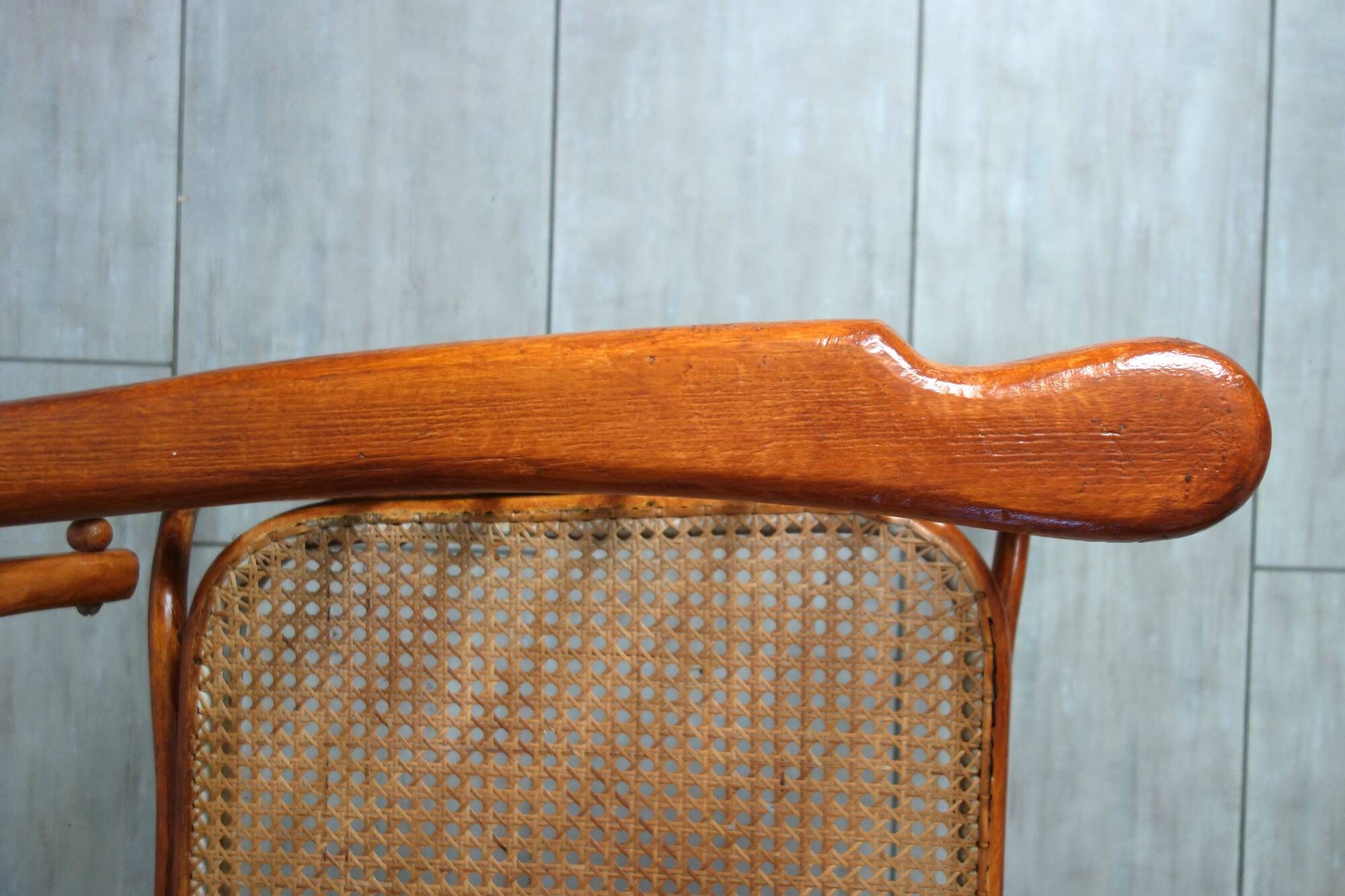 Fauteuil à crémaillère Fischel vers 1900