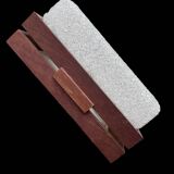 Ceiling or wall light in teak and perpex