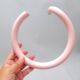 80s pink metal towel hook