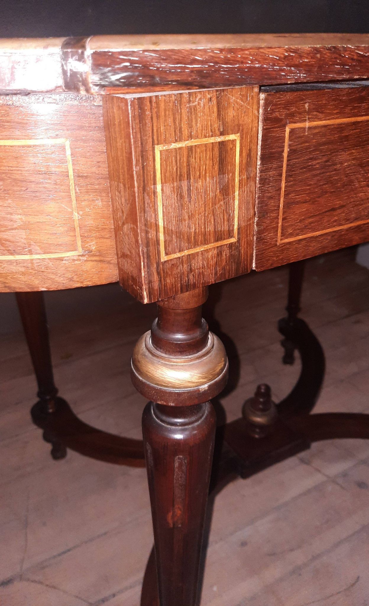 Napoleon III marquetry coffee table