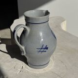 Large blue West Germany pitcher