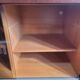 Hi-Fi cabinet in wood, brushed aluminum, smoked glass - 1970s