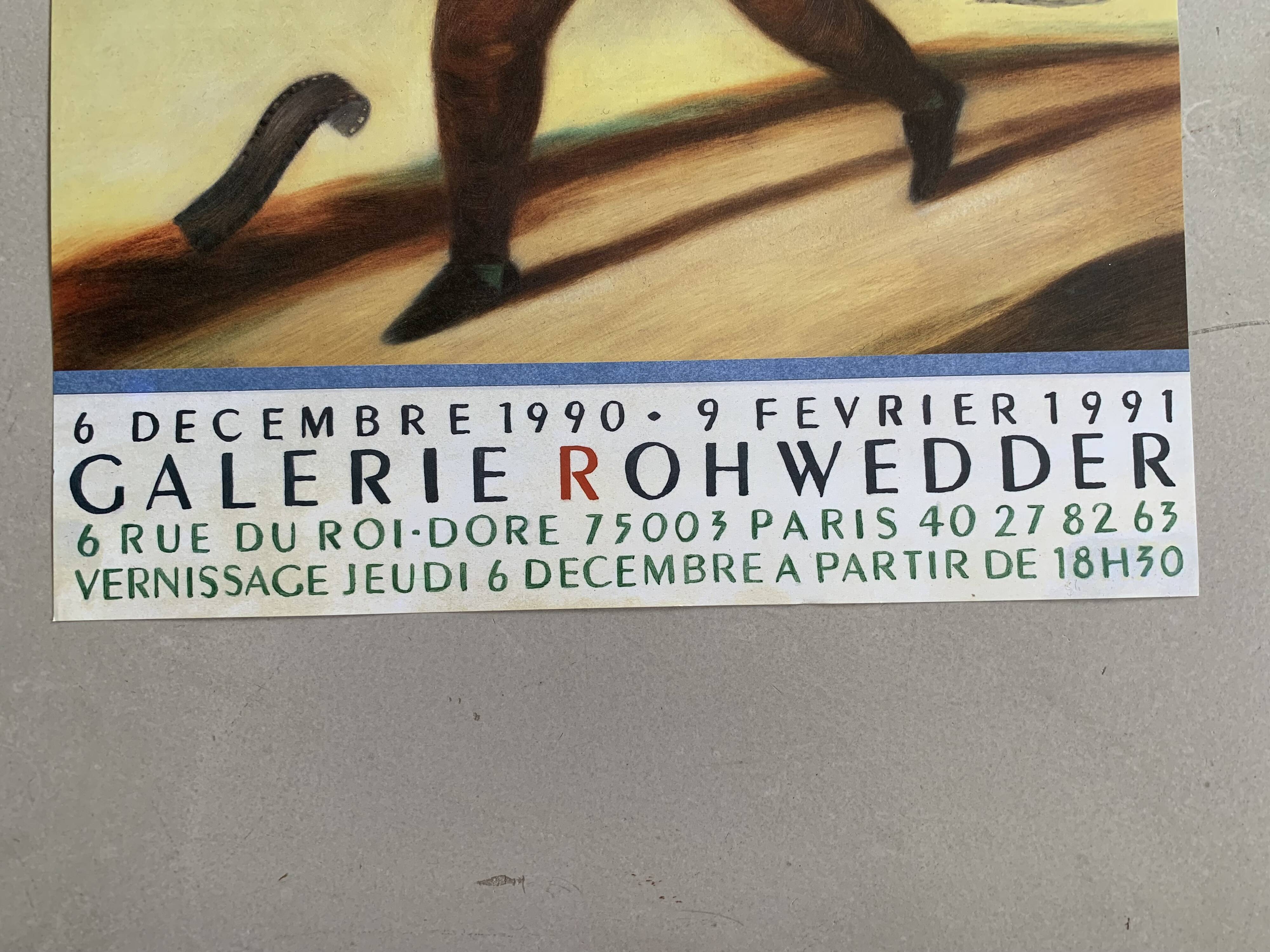 Exhibition poster Stanislas Bouvier 1990