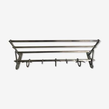 Coat rack, chromed metal, art deco