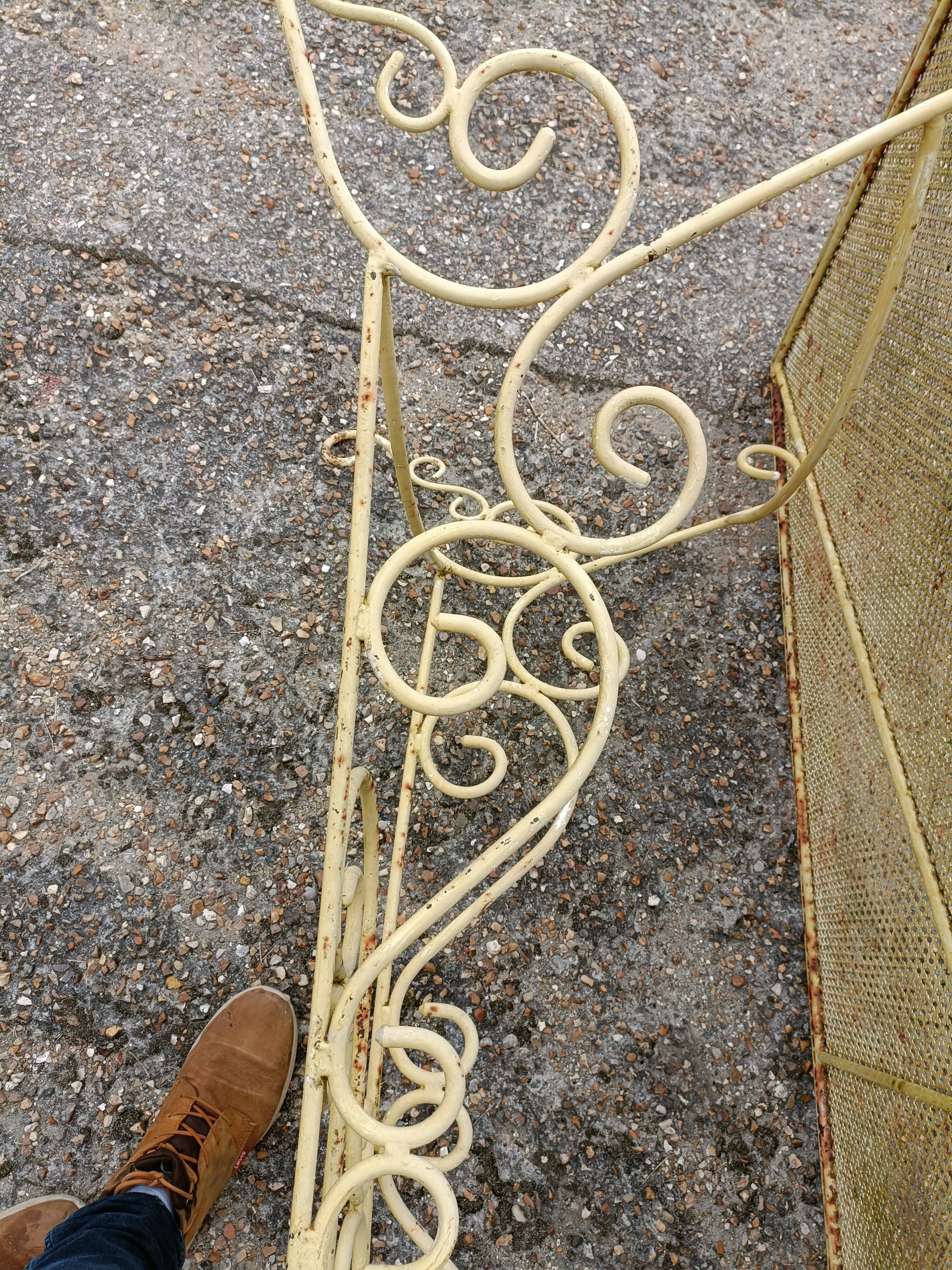 Wrought iron garden table full old garden furniture