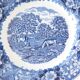 6 English plates country décor