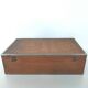Old wooden suitcase