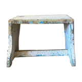 White and blue Hungarian stool