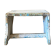 White and blue Hungarian stool
