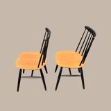 Two Scandinavian design chairs, Fanett style