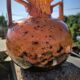 Glass paste vase with gold inclusion Daum 1930