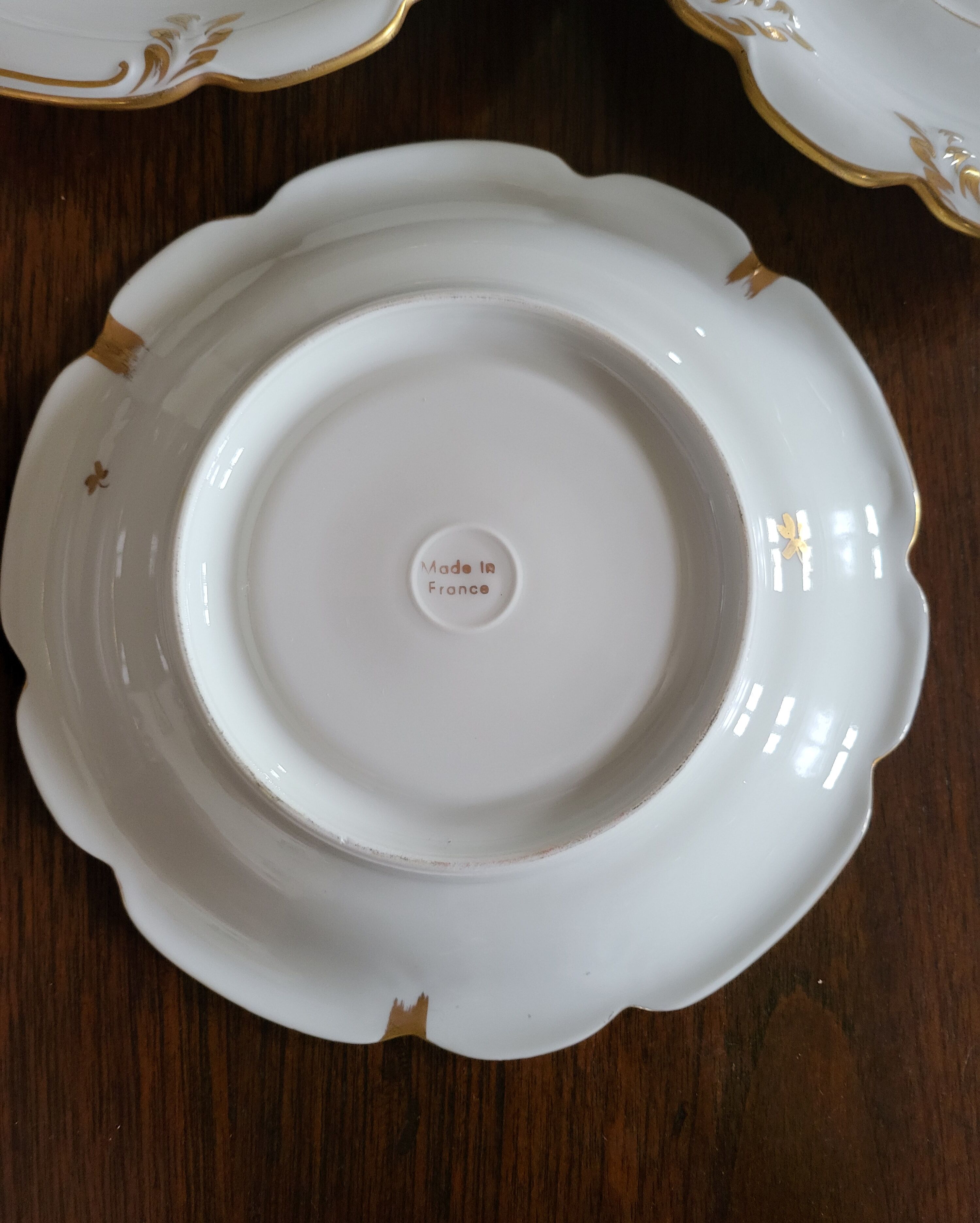 4 Dessert Plates in Old Paris Porcelain