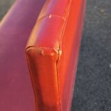 Vintage red bistro bench